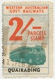 Western Australia Railway Parcels Stamps Quairading